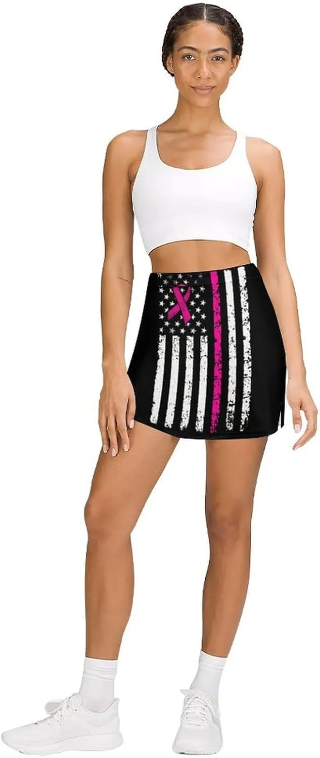 Women's Skort Mini Skirt for Running Tennis Golf Workout Sports with Pockets