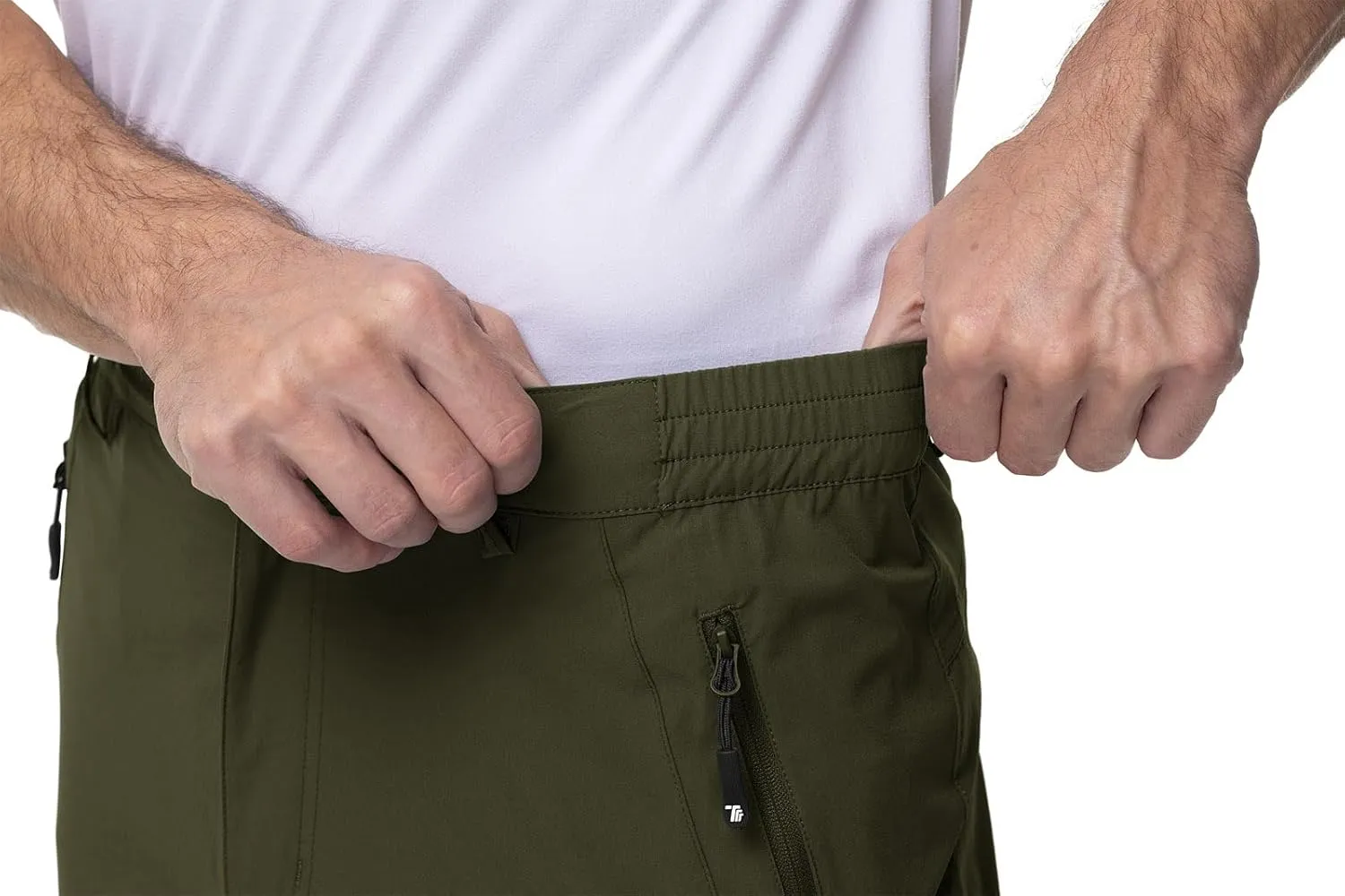 YSENTO Men's Cargo Hiking Pants Lightweight 5 Zipper Pockets Stretch Quick Dry Camping Fishing Travel Pants